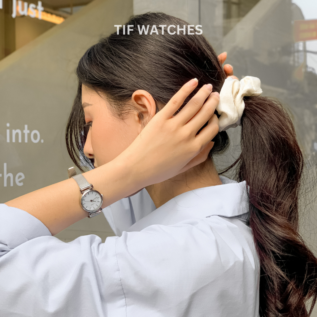 Đồng hồ đeo tay MONO Tif Watches Thép Không Gỉ sáng da phong cách Hàn Quốc thanh lịch bền đẹp giá rẻ size 22mm