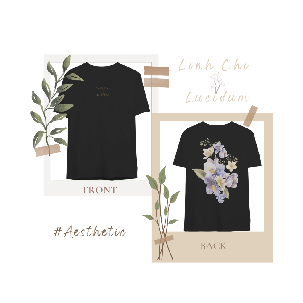 Áo thun hoa tím by Linh Chi Design