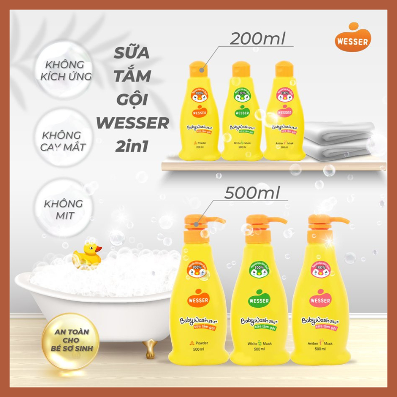 Sữa tắm gội Wesser