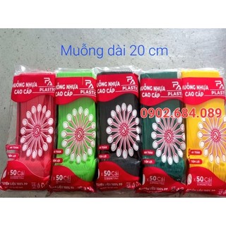 (Bịch 50 cái )Muỗng nhựa 20 cm
