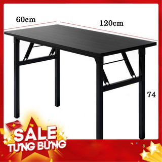Bàn học gấp gọn, bàn làm việc chân xếp 60x120
