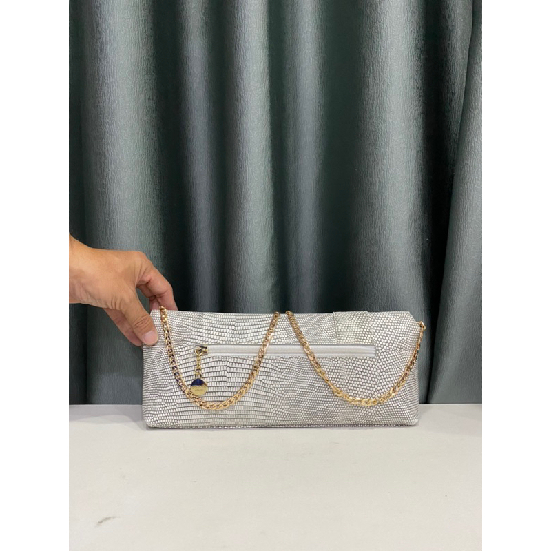 Túi si hiệu GO - CCE của Hàn Quốc da bò dập vân kì nhông