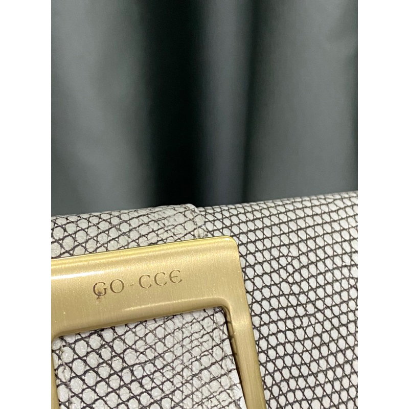 Túi si hiệu GO - CCE của Hàn Quốc da bò dập vân kì nhông