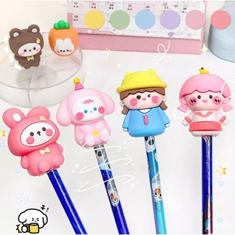 Gọt Chuốt Bút Chì Hoạt Hình 3D Cute Đồ Dùng Dụng Cụ Học Tập Học Sinh Viên Văn Phòng