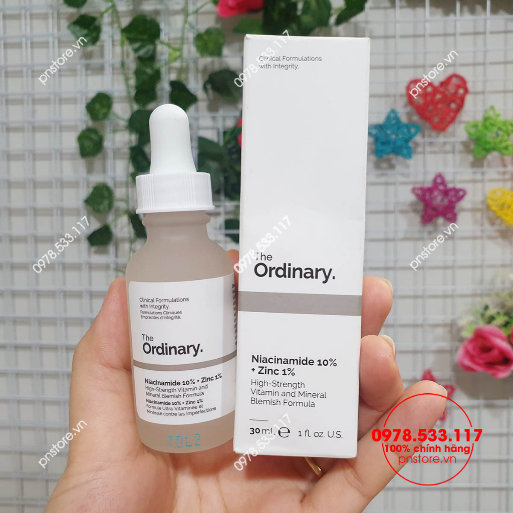 Serum ngừa mụn, sáng da, se khít Niacinamide 10% + Zinc 1% - The Ordinary 30ml (april) | BigBuy360 - bigbuy360.vn