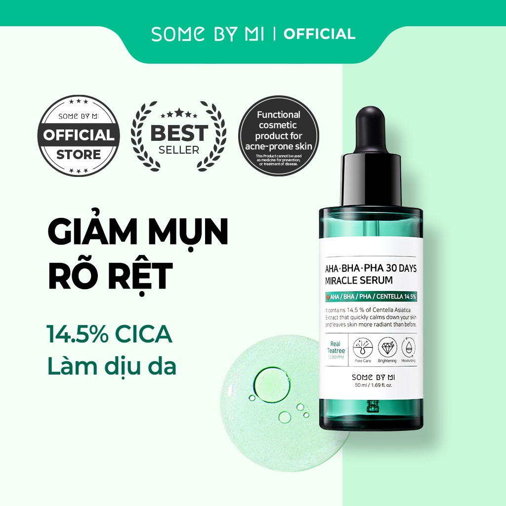 Tinh Chất Dưỡng Da Mụn Some By Mi AHA-BHA-PHA 30 Days Miracle Serum 50ml (april) | BigBuy360 - bigbuy360.vn
