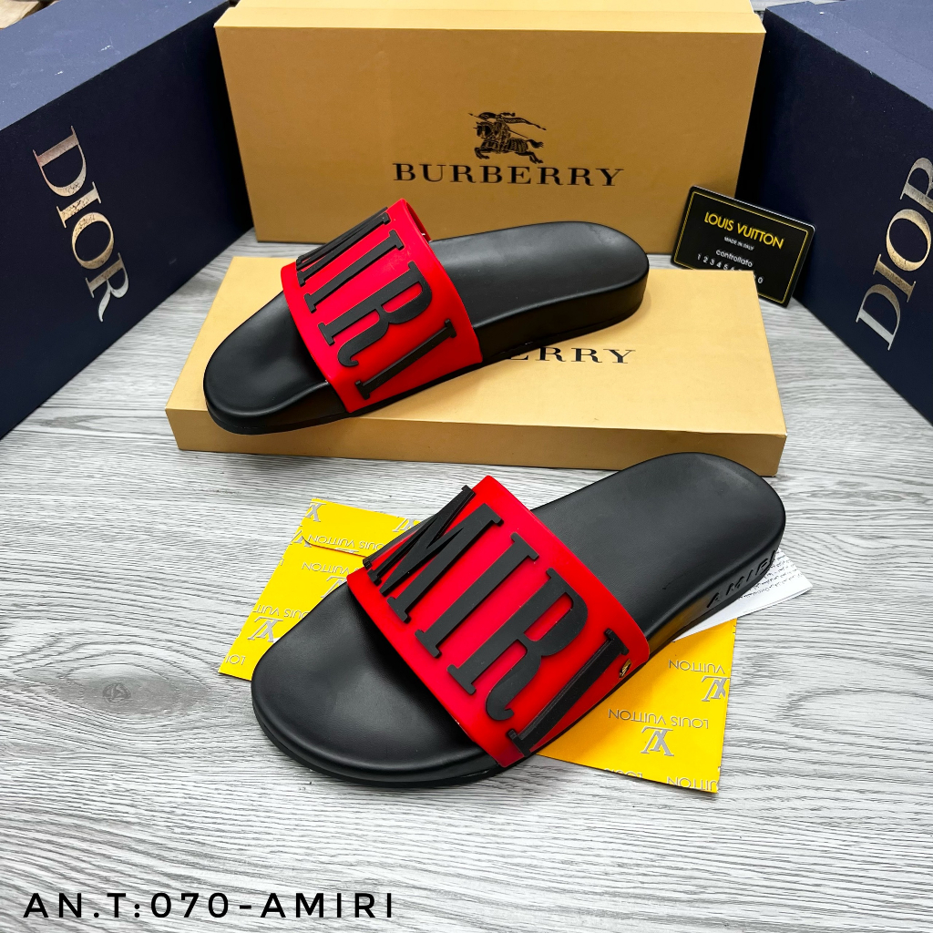 Dép Nam Quai Ngang Amiri OFF White Cao Cấp, Dép Nam đủ màu sắc đi học đi chơi êm chân - Dép Đẹp 2023