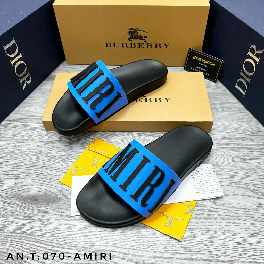 Dép Nam Quai Ngang Amiri OFF White Cao Cấp, Dép Nam đủ màu sắc đi học đi chơi êm chân - Dép Đẹp 2023