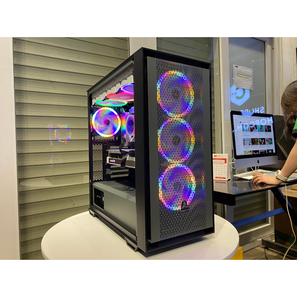 Máy ráp đồ họa cấu hình i7 13700K, PC GAMING cao cấp RTX 3090 24G giá rẻ BH 12 tháng chính hãng Shopcom