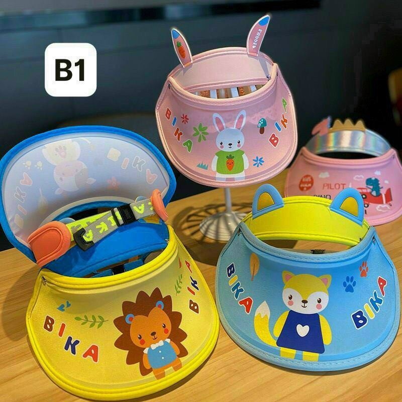 Mũ vành lưỡi trai nửa đầu cho bé trai bé gái từ 3 đến 12 tuổi,chống nắng mùa hè đi biển đáng yêu xinh xắn - GD HUYHOANG
