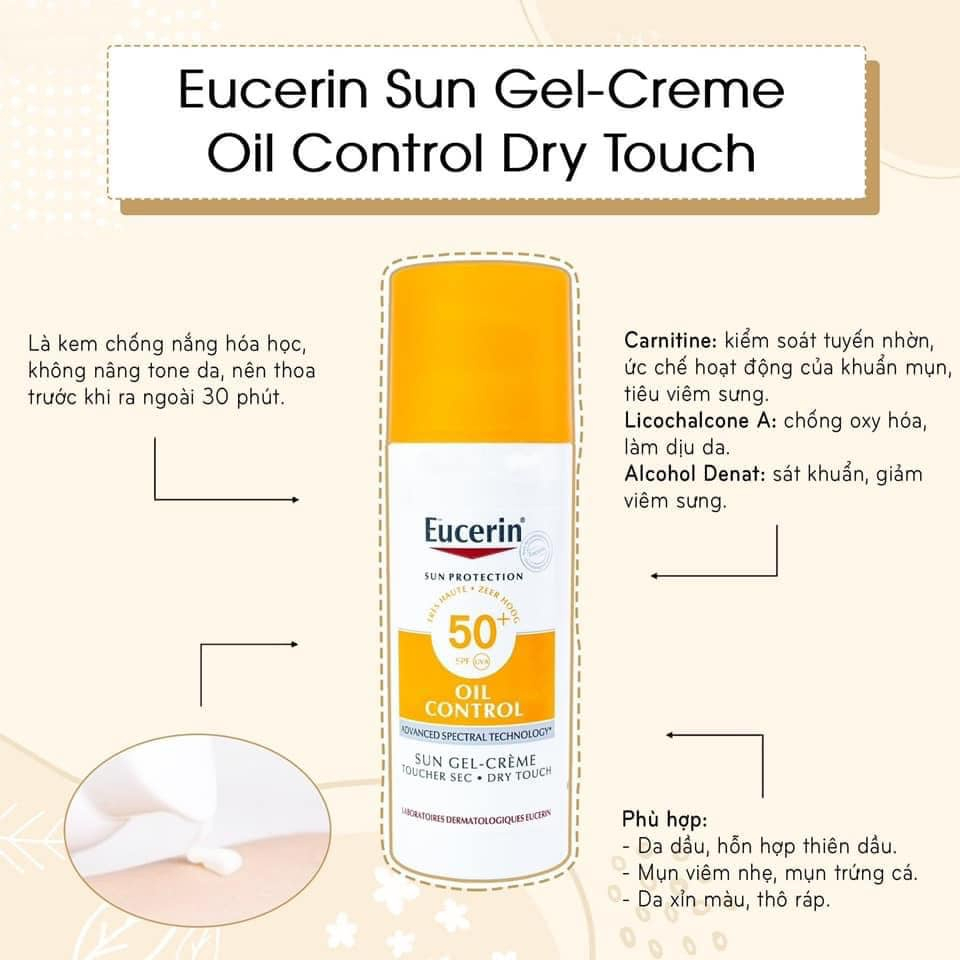 Kem chống nắng cho da nhờn mụn Eucerin Oil Control SPF50+ (cosmetic) | BigBuy360 - bigbuy360.vn