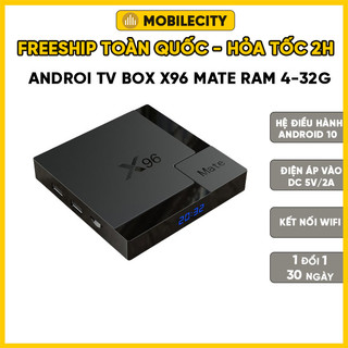 Androi tv box x96 mate ram 4-32g rom - android 10 - wifi 2.4ghz/5.0ghz - bluetooth 5.0 | pk mobilecity