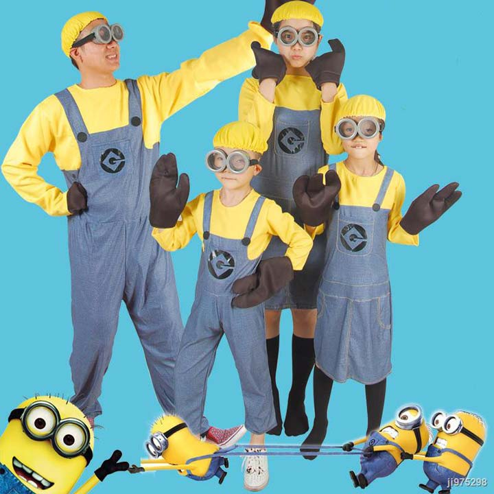Trang Phục Hóa Trang Minions Cho Bé Yêu. Quần, Áo Hoạt Hình Minhon