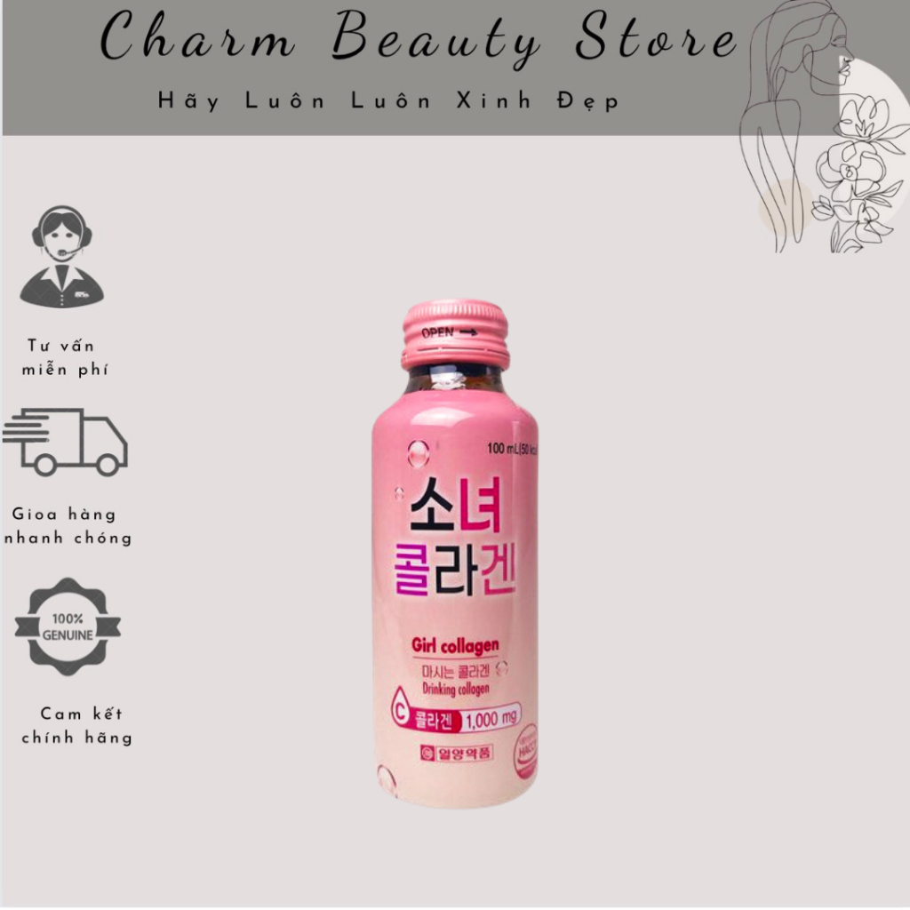 Lẻ 1 Lọ - Nước Uống Bổ Sung Collagen Hàn Quốc Girl Collagen Hỗ Trợ Làm Đẹp