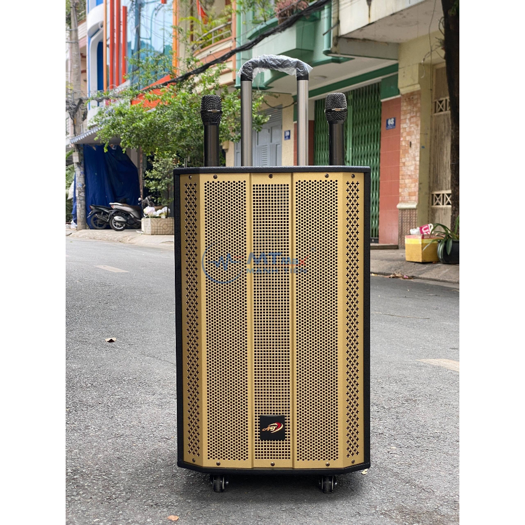 Loa Kéo AT T12 - Bass 30 Kèm 2 Micro Không Dây Cực Hay. Thiết kế sang trọng, hiện đại và hàng loạt tính năng tiên tiến