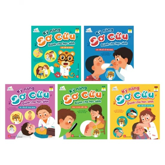 Sách-Combo (5 tập): Kỹ năng sơ cứu dành cho học sinh