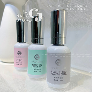 Base Top Cứng Móng Hoa Hồng Chai Lớn (20ml)