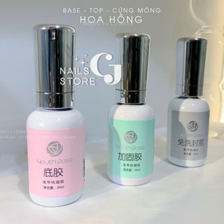 Base Top Cứng Móng Hoa Hồng Chai Lớn (20ml)