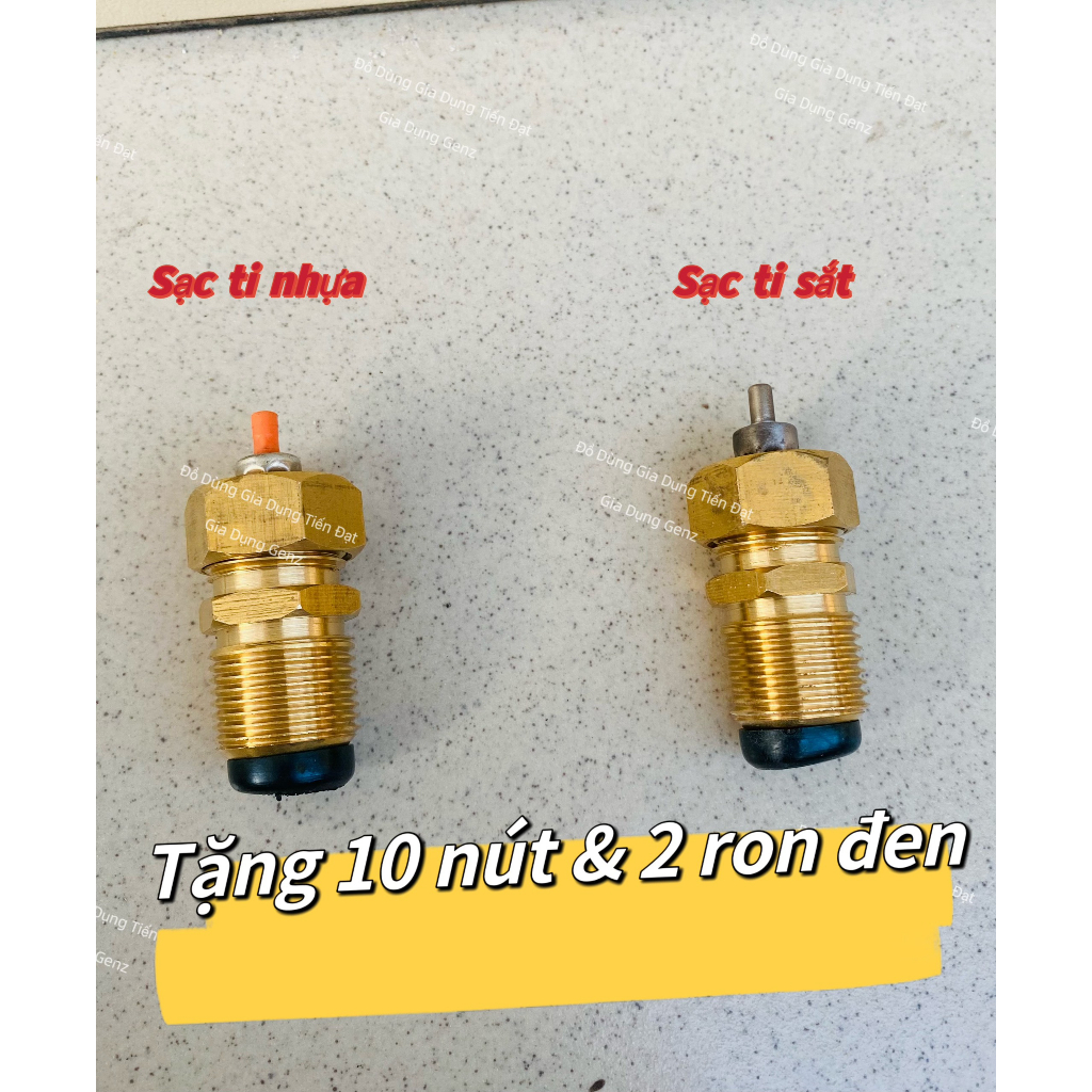 Bộ SẠC GAS TỪ BÌNH 12KG SANG BÌNH GAS LON MINI-TẶNG KÈM 10 NÚT NHỰA VÀ 2 RON ĐEN