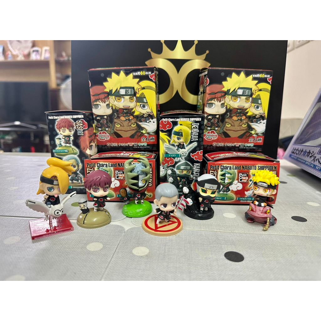 Series hai set 6 mô hình Naruto chibi cưỡi thú, PVC, 5cm, siêu đáng yêu cute phù hợp cho mọi lứa tuổi