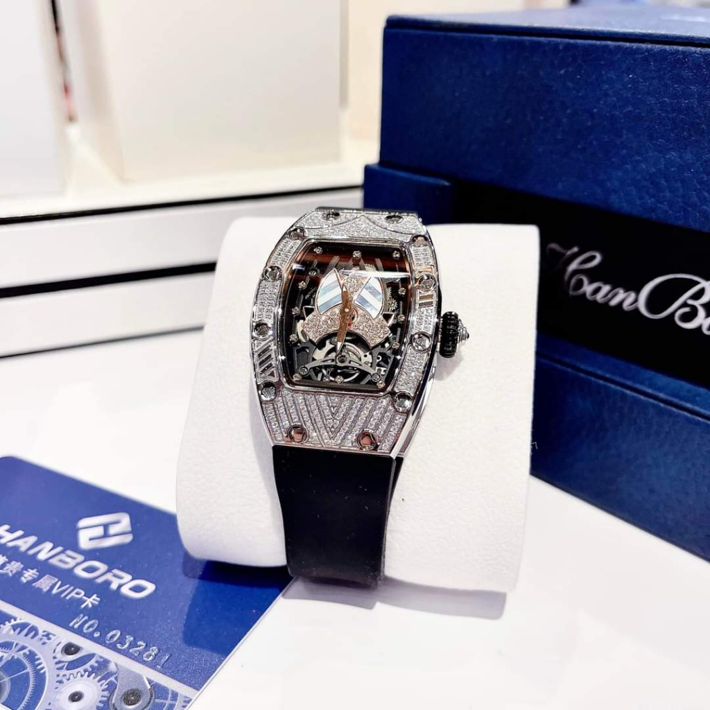 Đồng Hồ Nữ Chính Hãng Hanboro,Máy Pin,Size:34mm,Sang Trọng Cá Tính Và Đầy Thu Hút