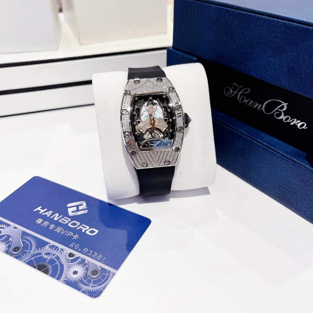 Đồng Hồ Nữ Chính Hãng Hanboro,Máy Pin,Size:34mm,Sang Trọng Cá Tính Và Đầy Thu Hút