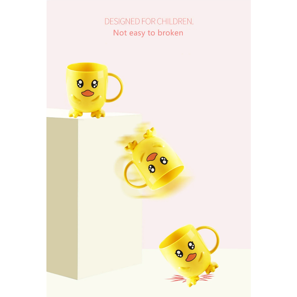 Cốc uống nước cho bé vịt con dễ thương nhựa PP 6232