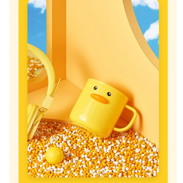 Cốc uống nước cho bé vịt con dễ thương nhựa PP 6582