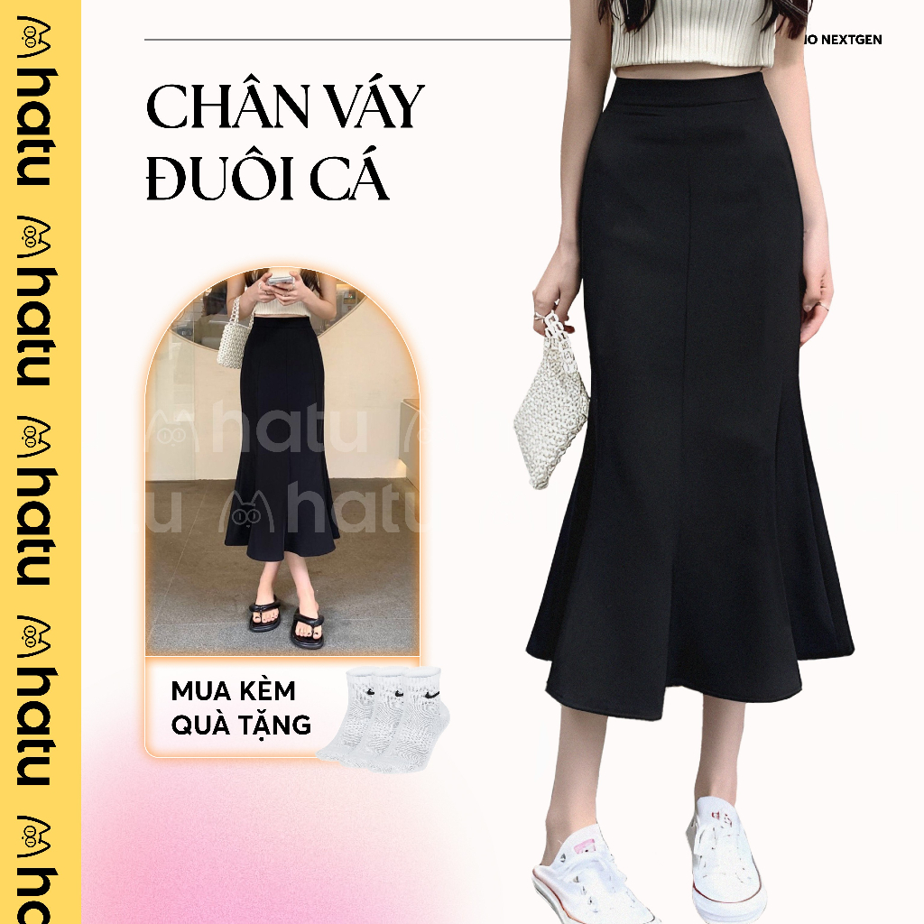 Chân Váy Đuôi Cá Dài, Freesize, Lưng Chun, Váy Xòe, Thời Trang Nữ - HATU