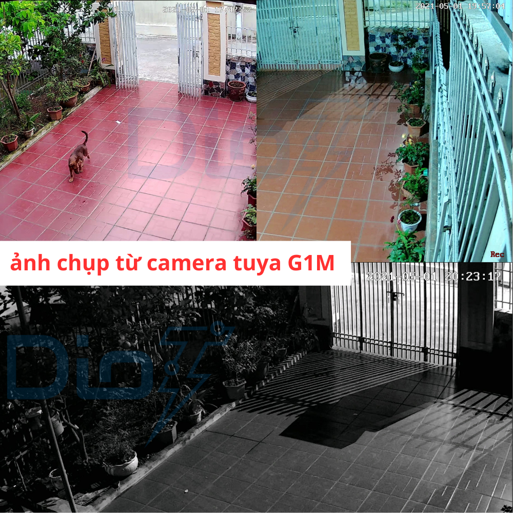 Camera wifi tuya 2.0mpx full HD 1920 x 1080p siêu nét chống nước đêm có màu chính hãng