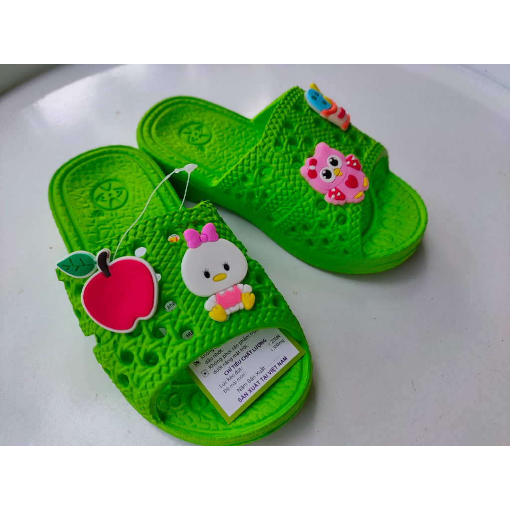 Dép tổ ong THÁI siêu nhẹ cho bé đủ màu kèm Sticker from rộng siêu bền