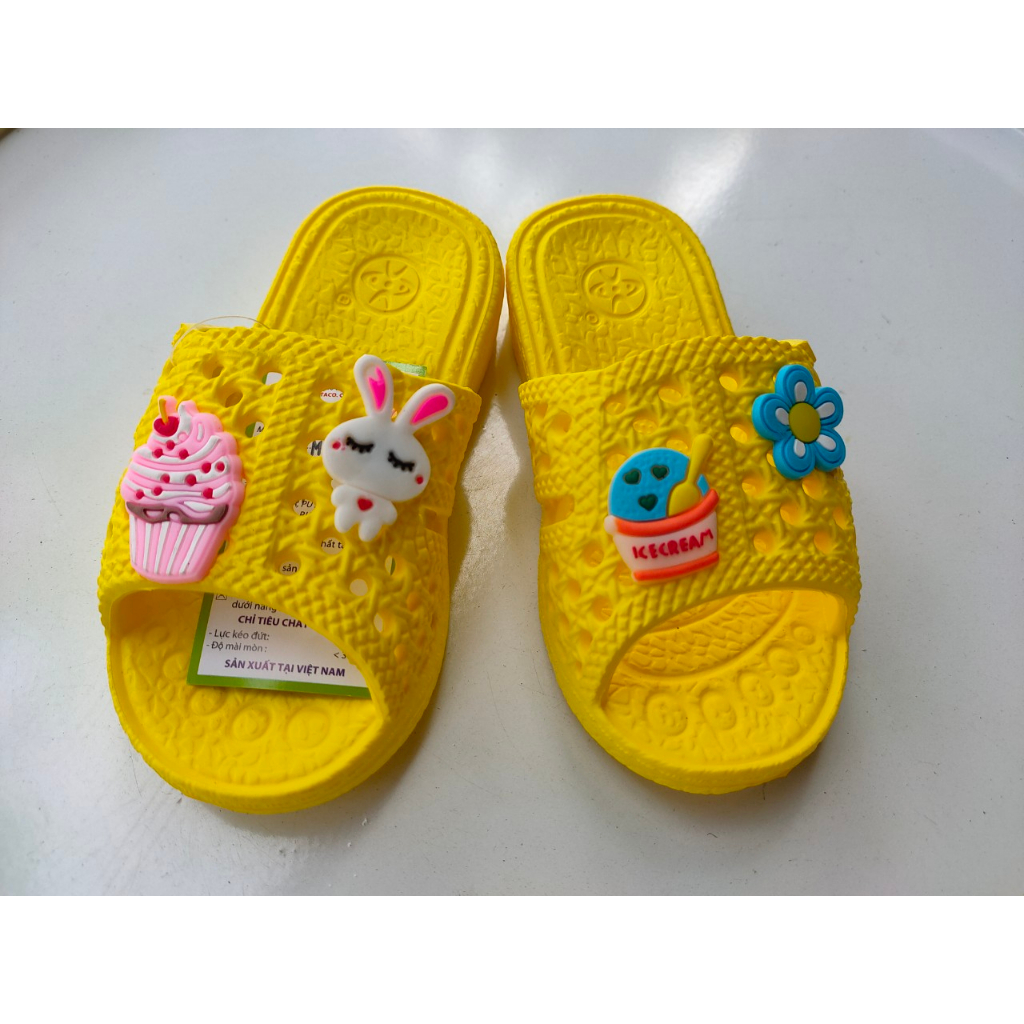 Dép tổ ong THÁI siêu nhẹ cho bé đủ màu kèm Sticker from rộng siêu bền