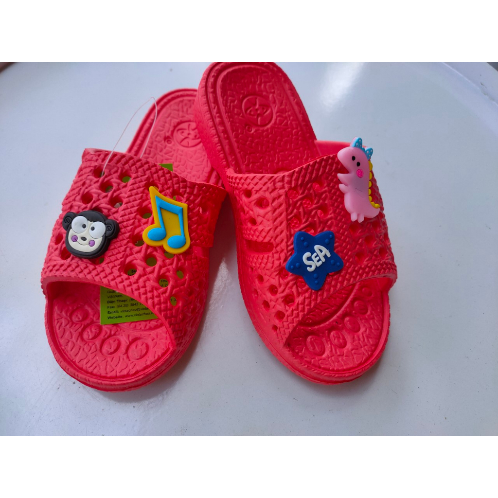 Dép tổ ong THÁI siêu nhẹ cho bé đủ màu kèm Sticker from rộng siêu bền