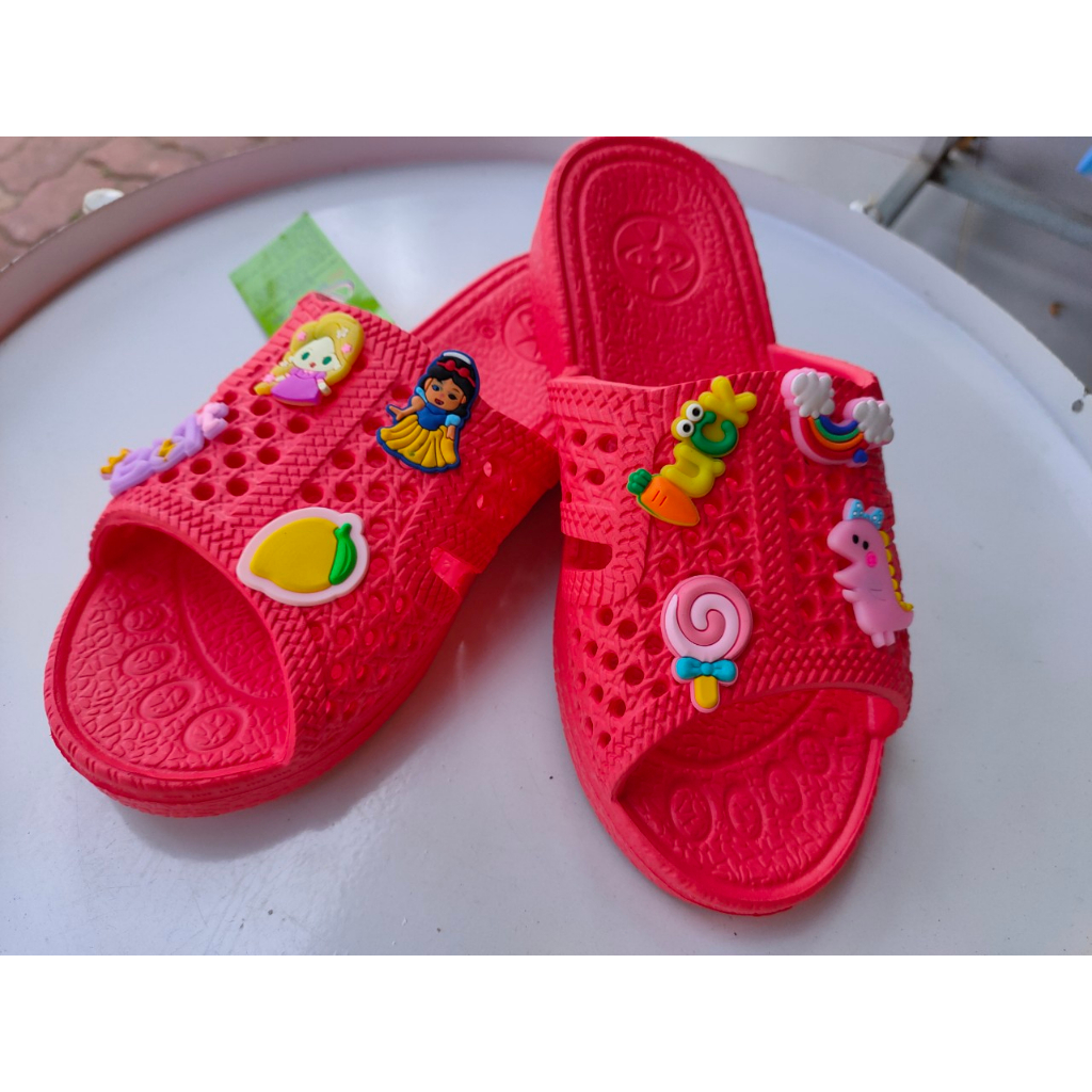 Dép tổ ong THÁI siêu nhẹ Kèm Sticker dễ thương cho nữ đủ màu from rộng siêu bền