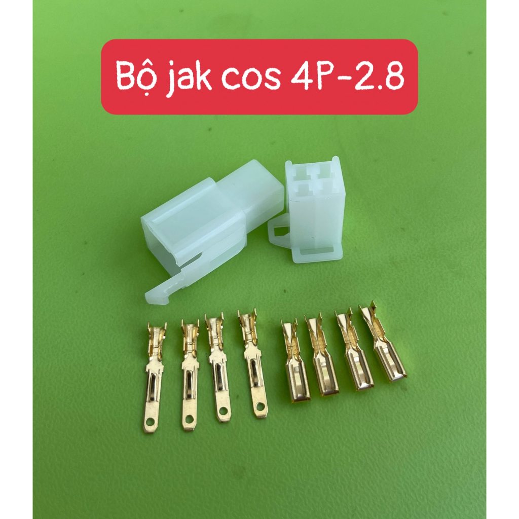 Jack nhựa 1P+ Cos 2.8 Gắn oto xe máy