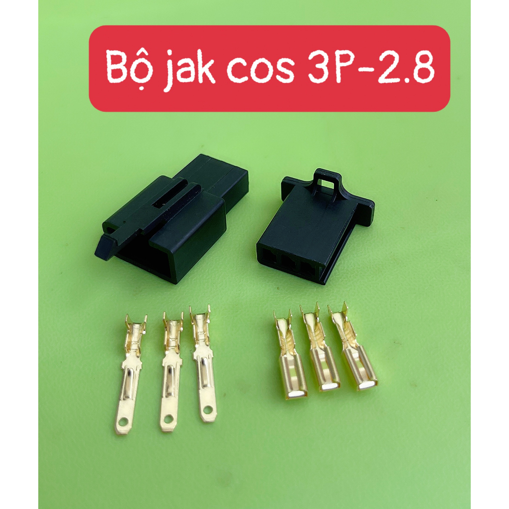 Jack nhựa 1P+ Cos 2.8 Gắn oto xe máy