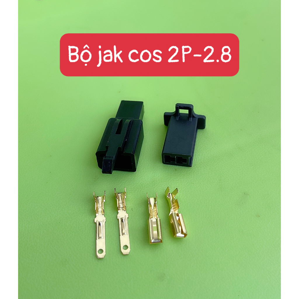 Jack nhựa 1P+ Cos 2.8 Gắn oto xe máy