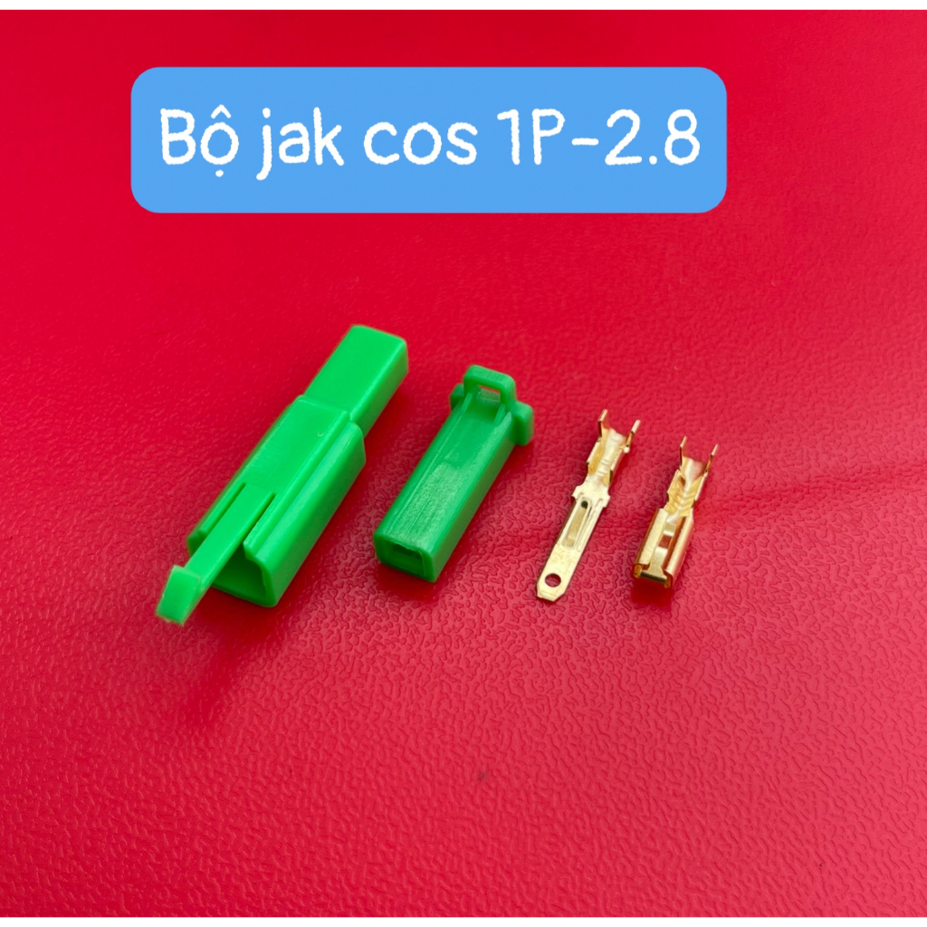Jack nhựa 2P+ Cos 2.8 Gắn oto xe máy