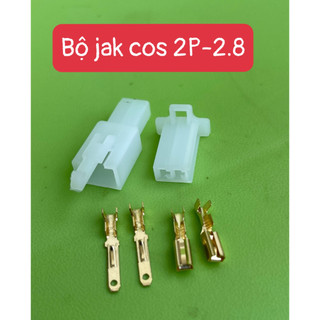 Jack nhựa 2p+ cos 2.8 gắn oto xe máy