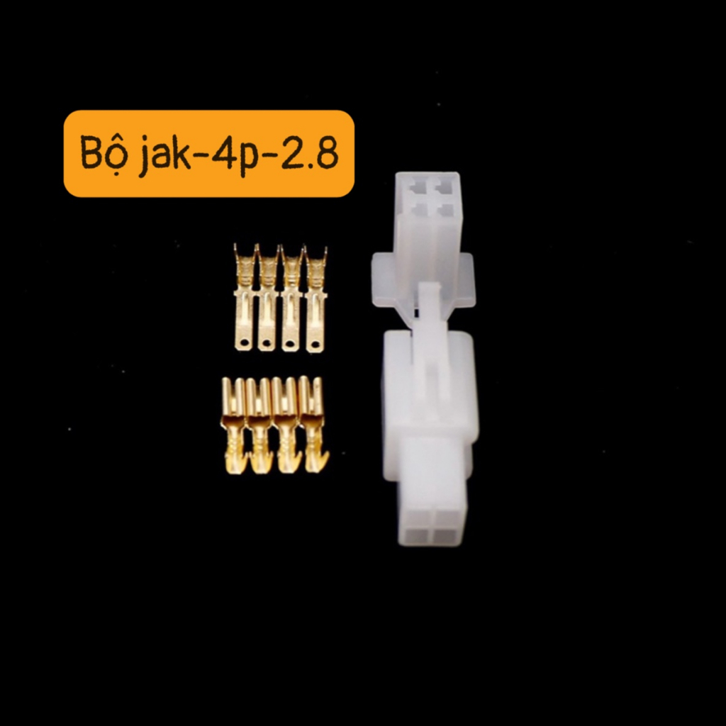 Jack nhựa 2P+ Cos 2.8 Gắn oto xe máy