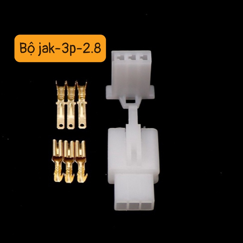 Jack nhựa 2P+ Cos 2.8 Gắn oto xe máy