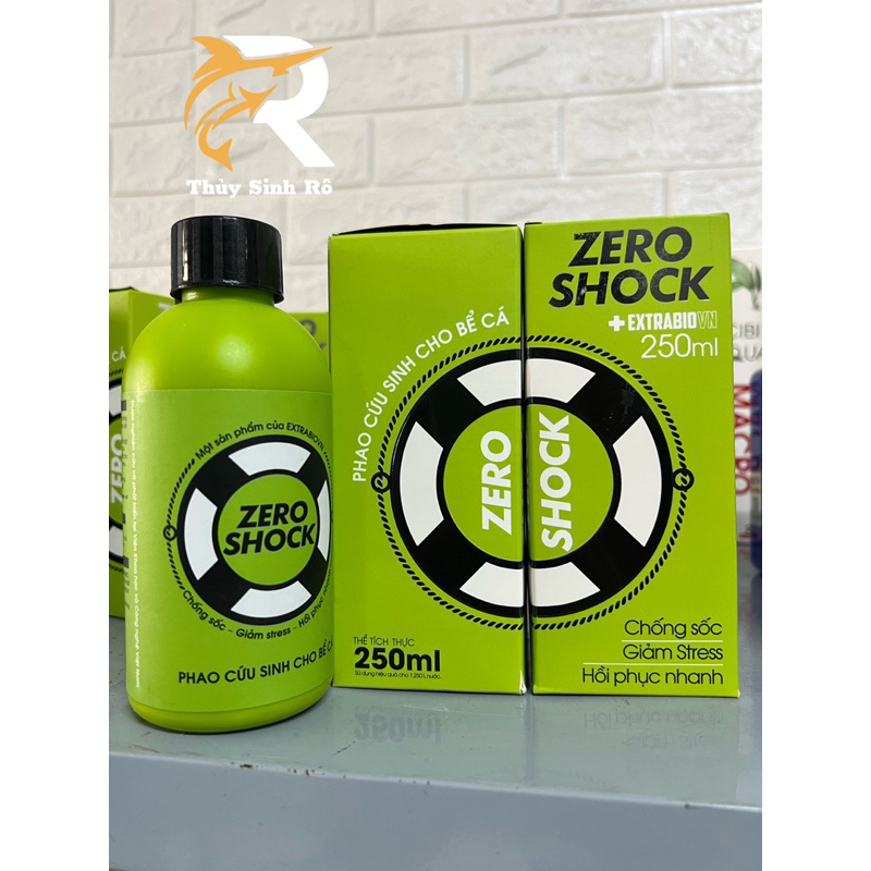 ZERO SHOCK 250ML-PHAO CỨU SINH CHO HỒ CÁ
