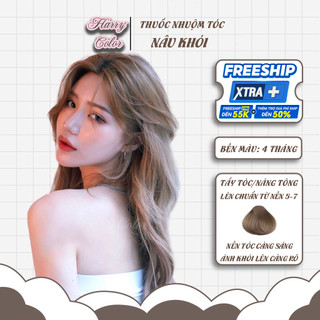 Thuốc nhuộm tóc Nâu khói 💖 [dưỡng tóc]  [lên màu chuẩn] tự nhuộm tóc tại nhà + tặng kèm Oxy trợ nhuộm và gang tay