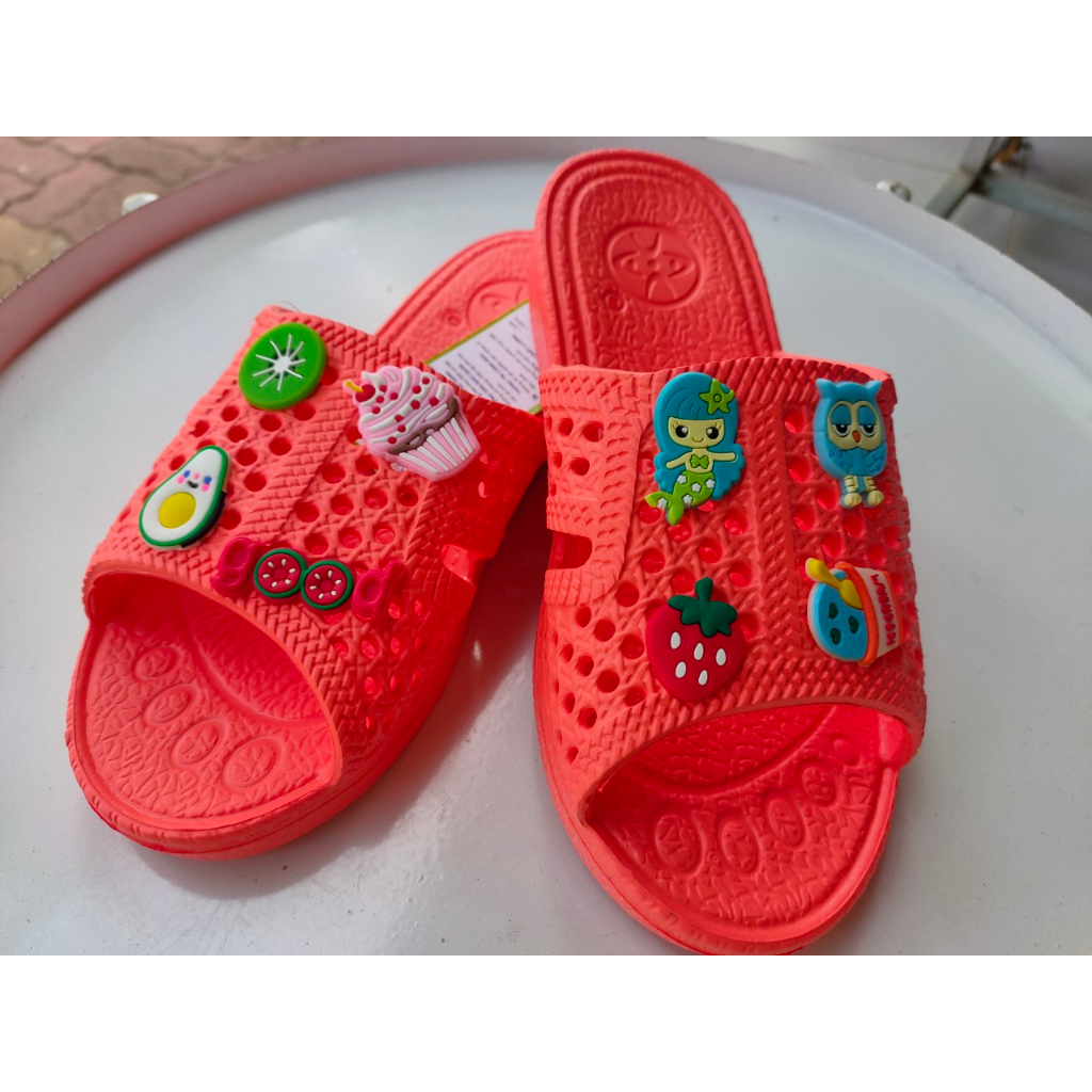 Dép tổ ong THÁI siêu nhẹ Kèm Sticker dễ thương cho nữ đủ màu from rộng siêu bền