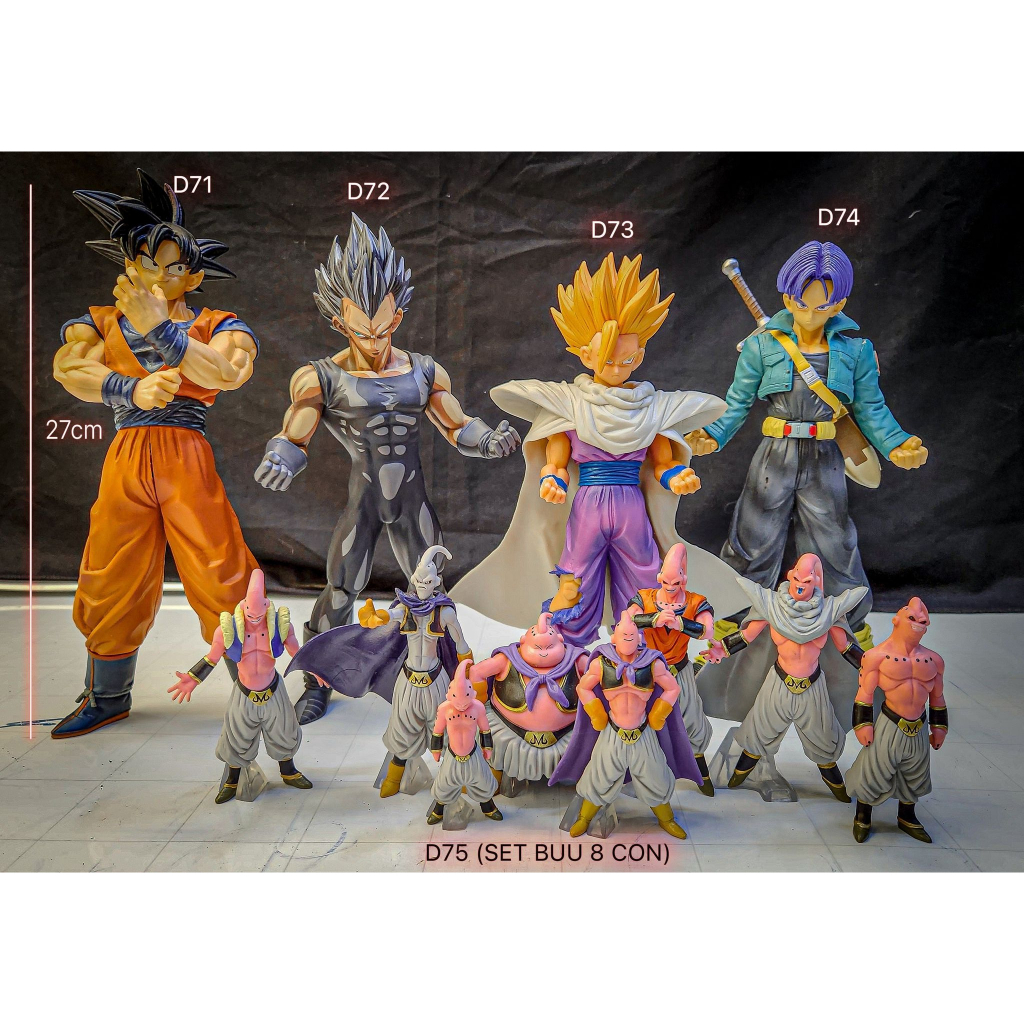 Mô hình Dragon Ball -Nhân vật DragonBall-Gogeta-SonGoku-Broly-Vegeta-SuperSaiyan-Vegito - Cao 33cm