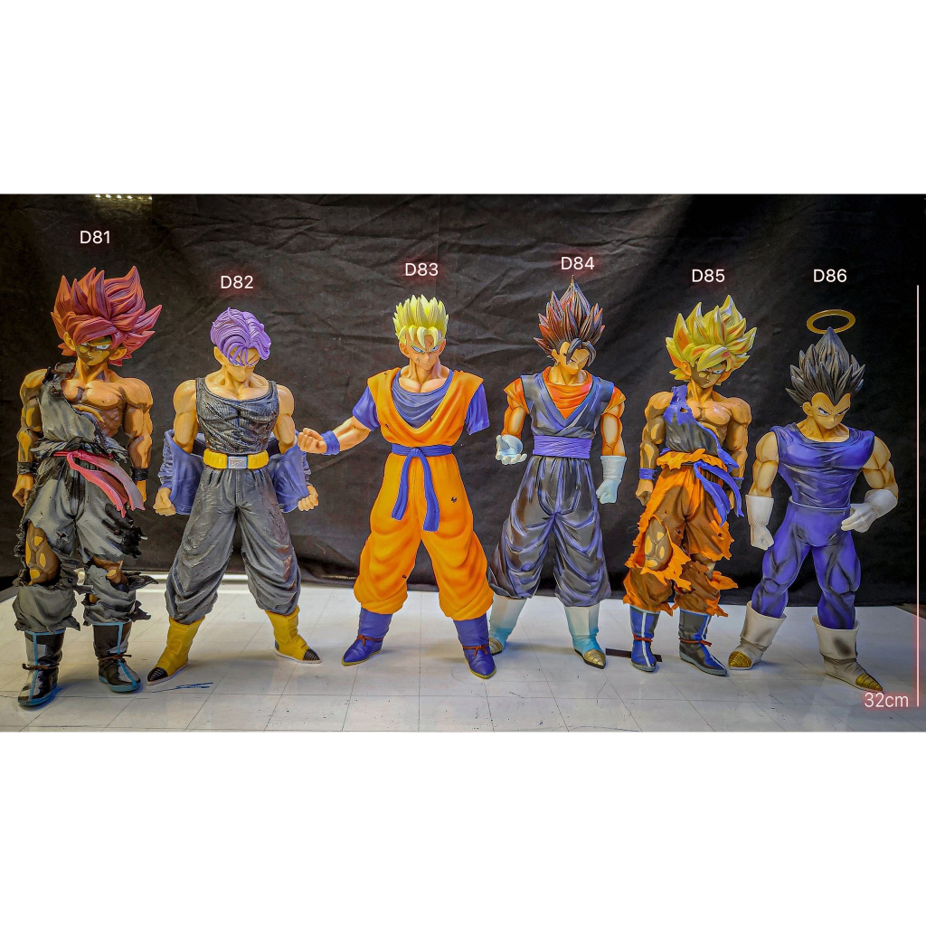 Mô hình Dragon Ball -Nhân vật DragonBall-Gogeta-SonGoku-Broly-Vegeta-SuperSaiyan-Vegito - Cao 33cm