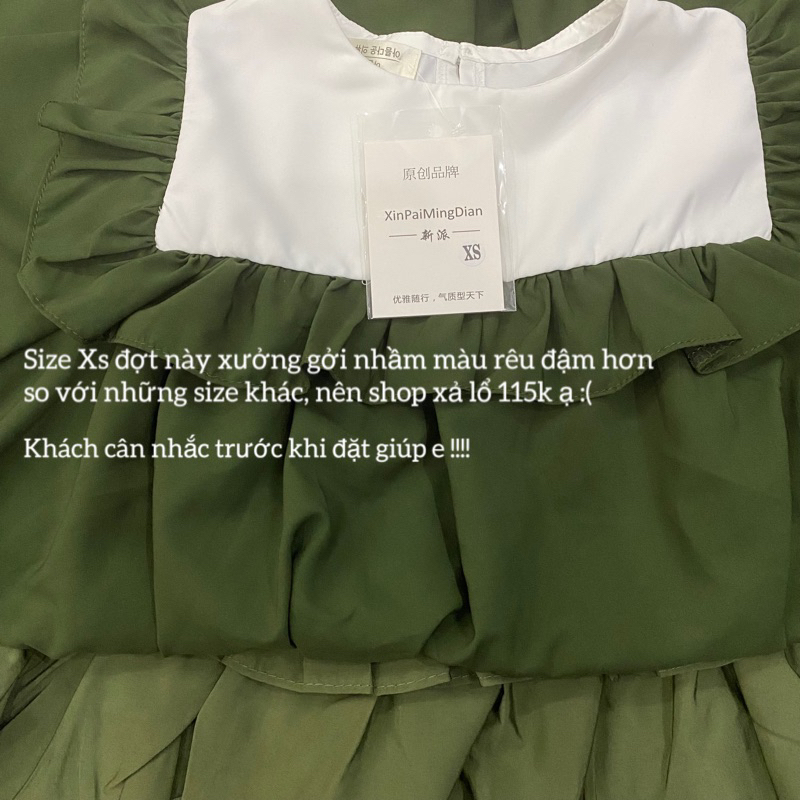 [Xs,S,M,L] Váy babydoll trơn nhún bèo xinh phần cổ có lót | BigBuy360 - bigbuy360.vn