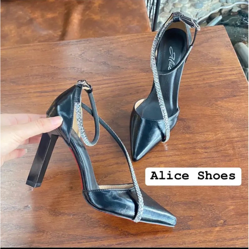 Giày Dép Bupber Cao Gót Phối Xoàn Chéo 9P - -Hàng VNXK Cao Cấp - Full Size 34-42