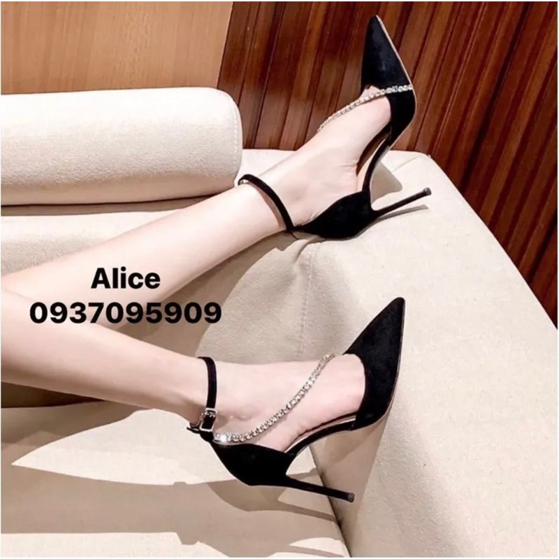 Giày Dép Bupber Cao Gót Phối Xoàn Chéo 9P - -Hàng VNXK Cao Cấp - Full Size 34-42