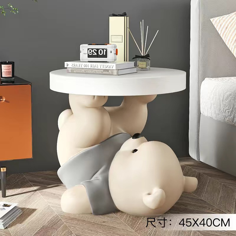 Ghế nhỏ-bàn nhỏ hình gấu decor siêu xinh 😻mua 1 được 2
